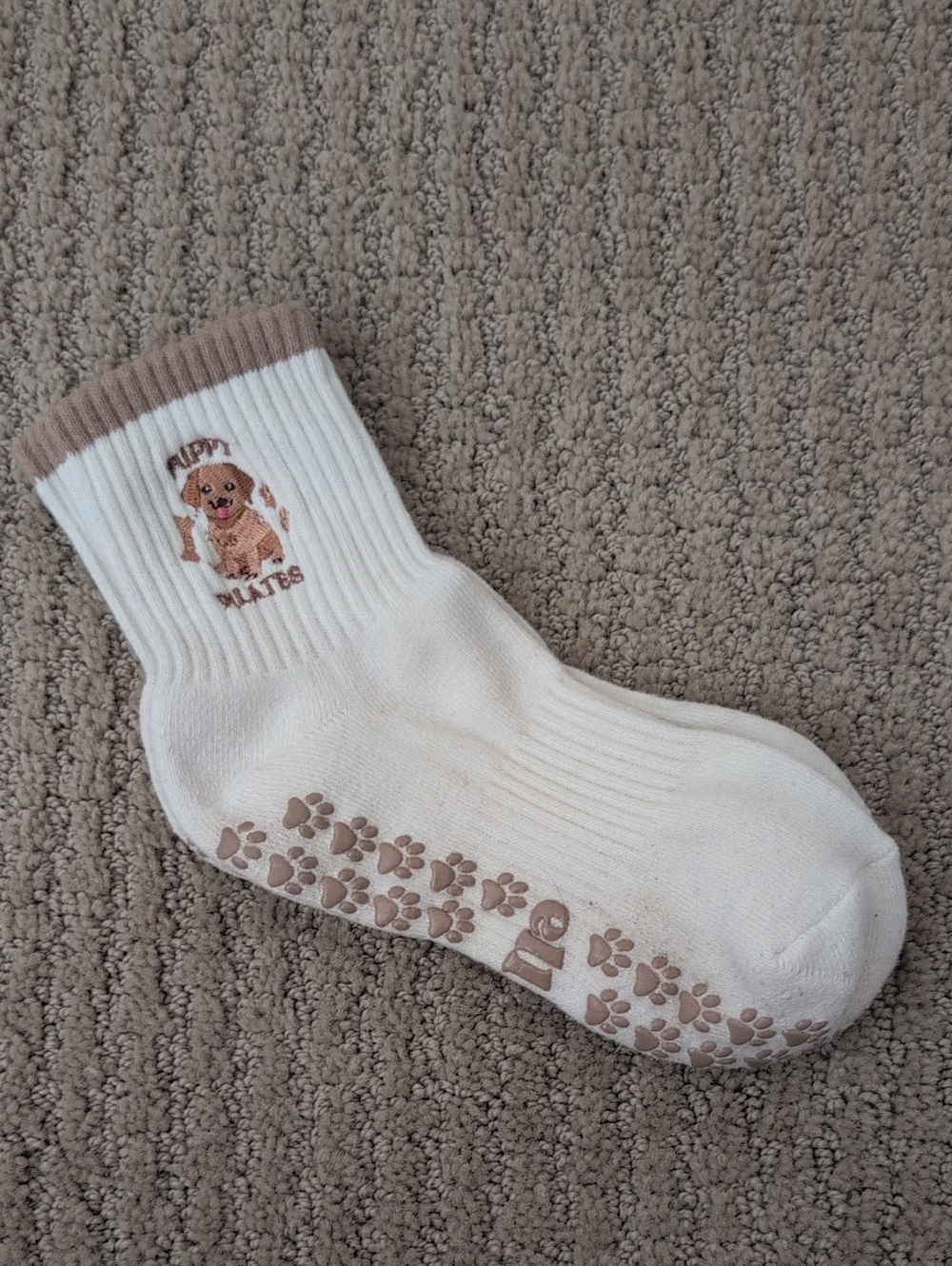 Elliosa Grip Socks Tan Dog Socks